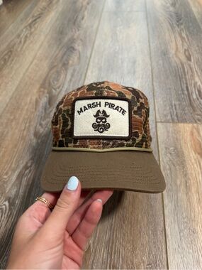 Camo and mesh hat